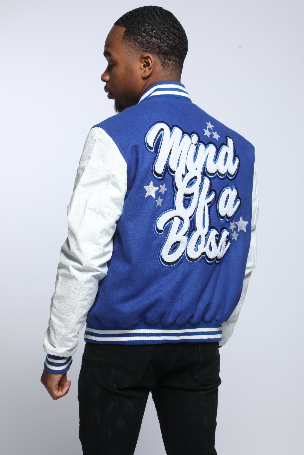 "MIND OF A BOSS" VARSITY JACKET