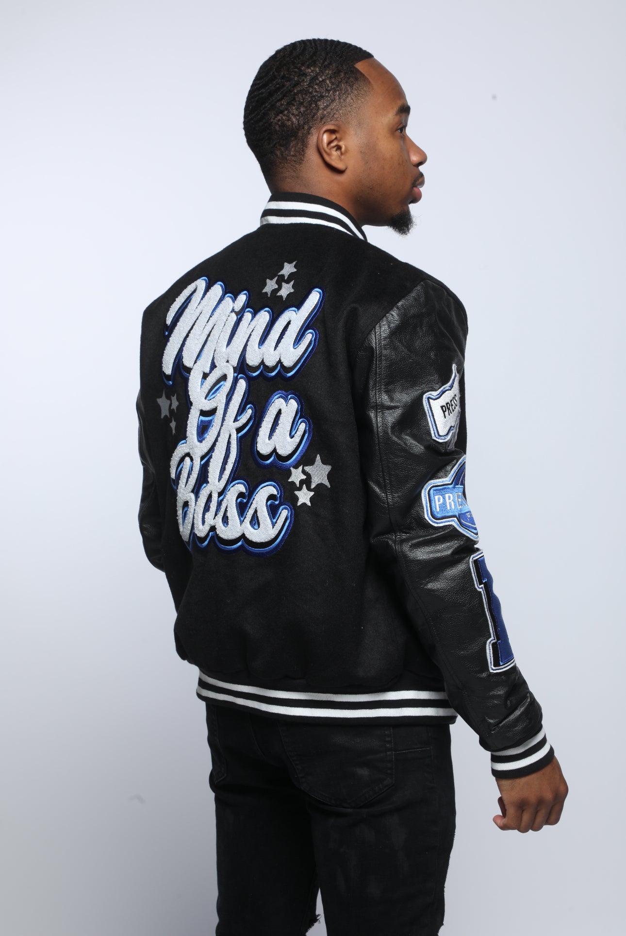 "MIND OF A BOSS" VARSITY JACKET